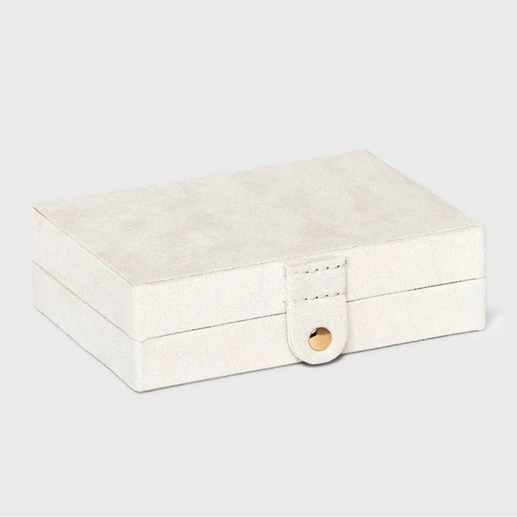 a new day Two Drawer Organizer Jewelry Box Storage Divided Tray with Mirror - Picture 3 of 5